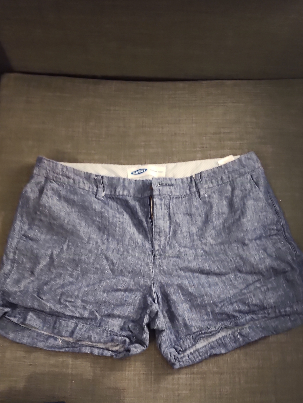 Old Navy Light Blue Women's Chambray-Style Shorts